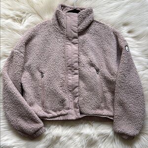 Vuori Sherpa Jacket Umber Pink Plush Size XS